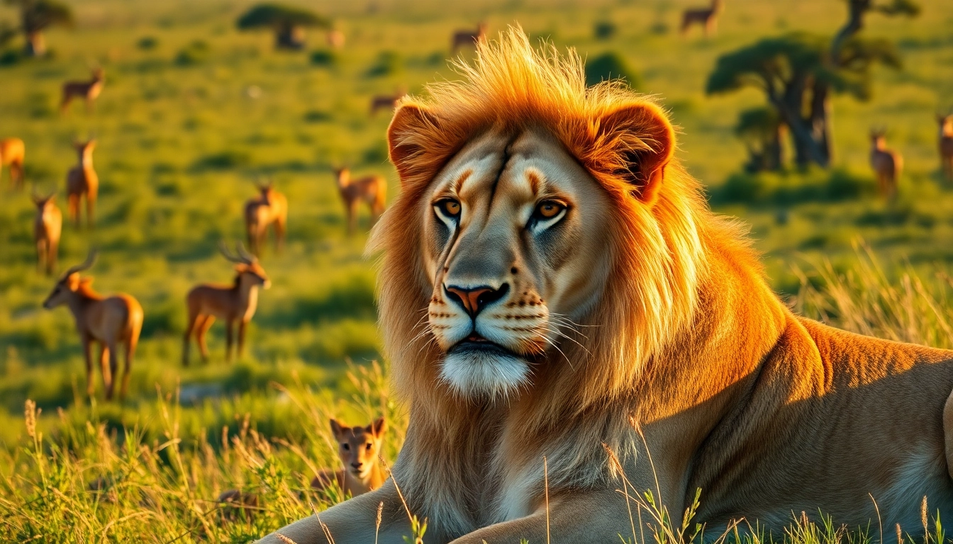 Capture spectacular wildlife scenes on www.sudswild.com featuring lions and lush landscapes.