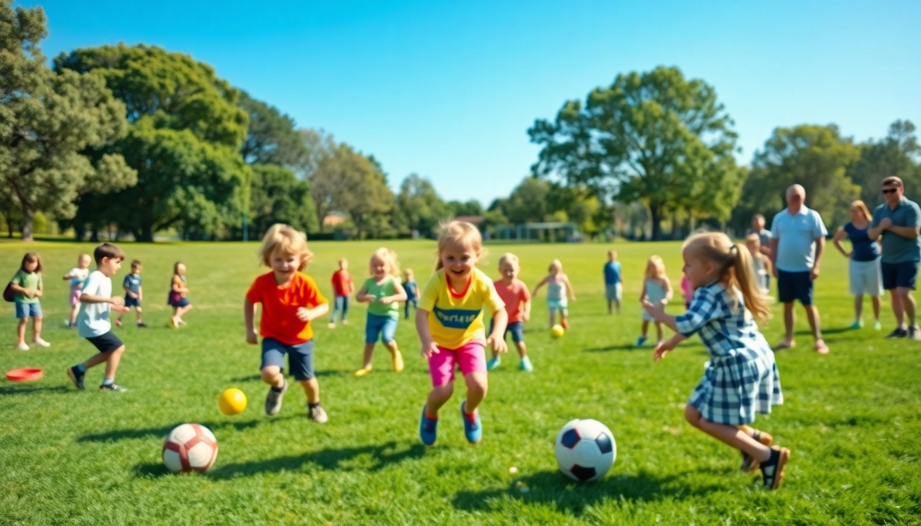 Children participating in a wildfire event Perth activity, showcasing fun games and vibrant community engagement.