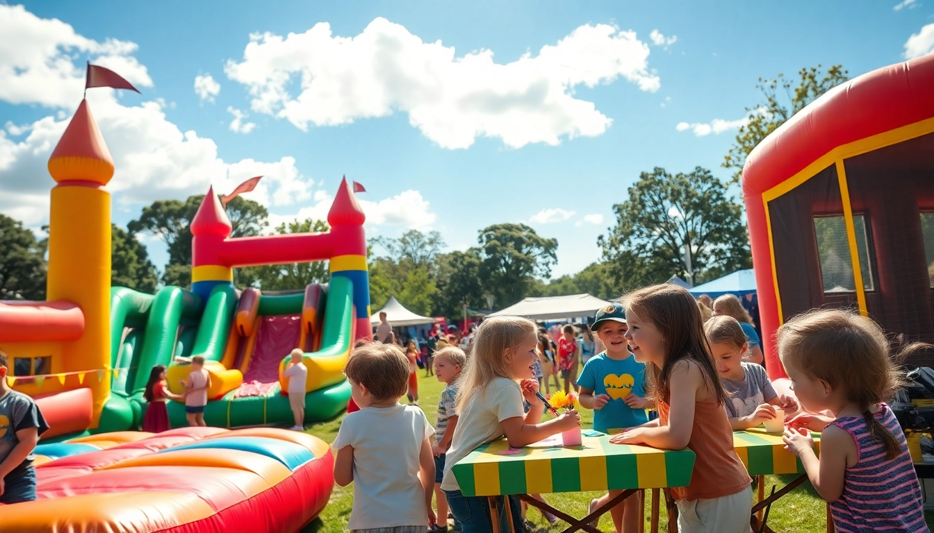 Children enjoying a wildfire event in Perth with thrilling activities and festive atmosphere.